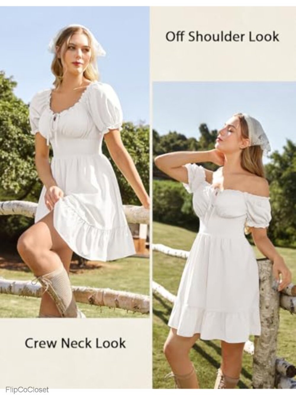 Renaissance Corset Babydoll Dress Puff Sleeve Mini Dress with Pockets - Picture 3 of 6